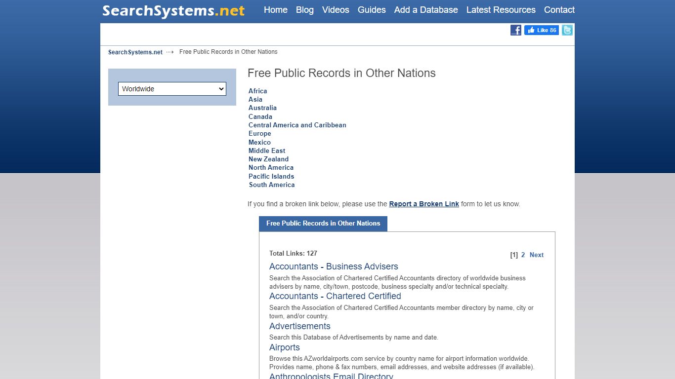 Free Public Records in Other Nations